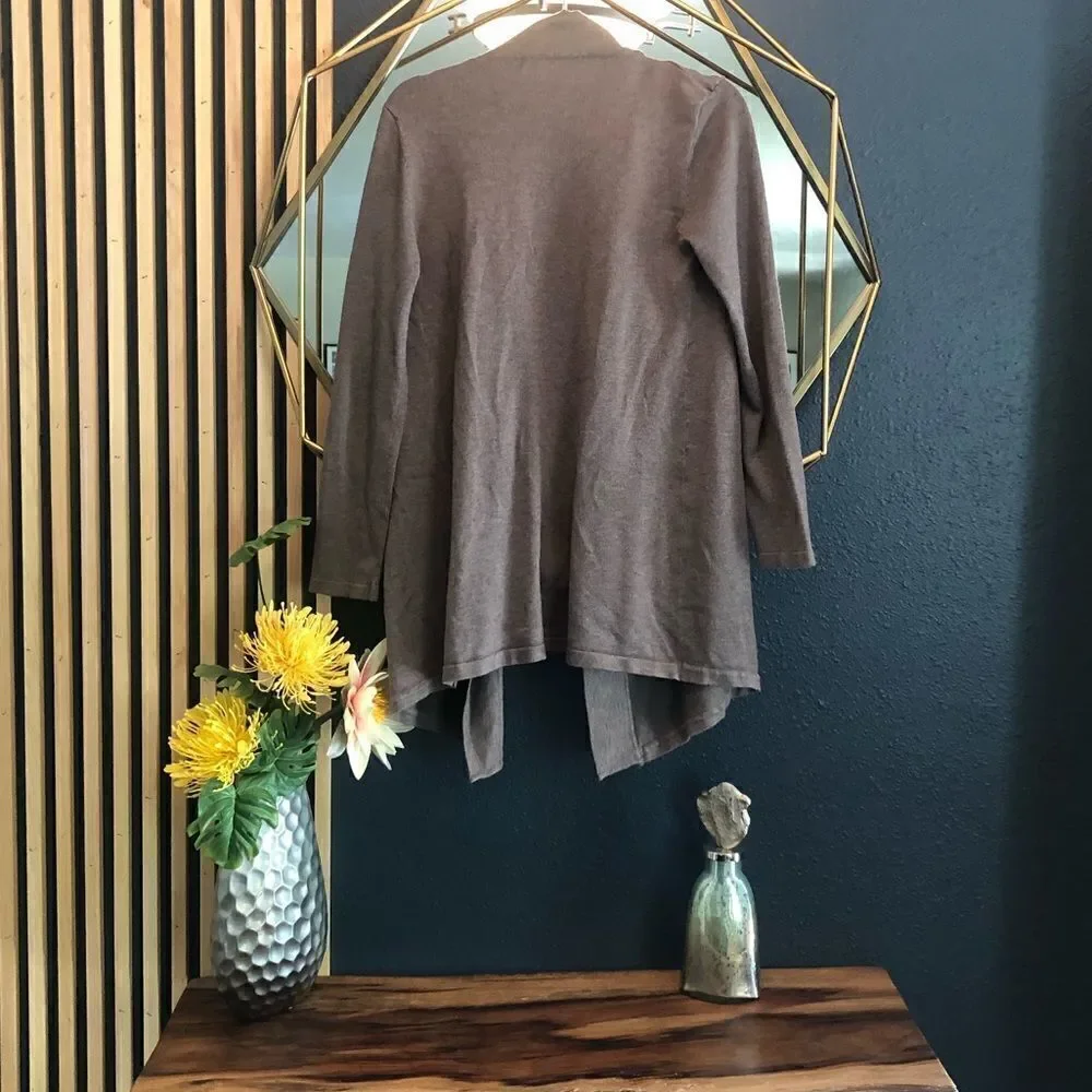 Taupe cardigan, sz Small. - Picture 2 of 3